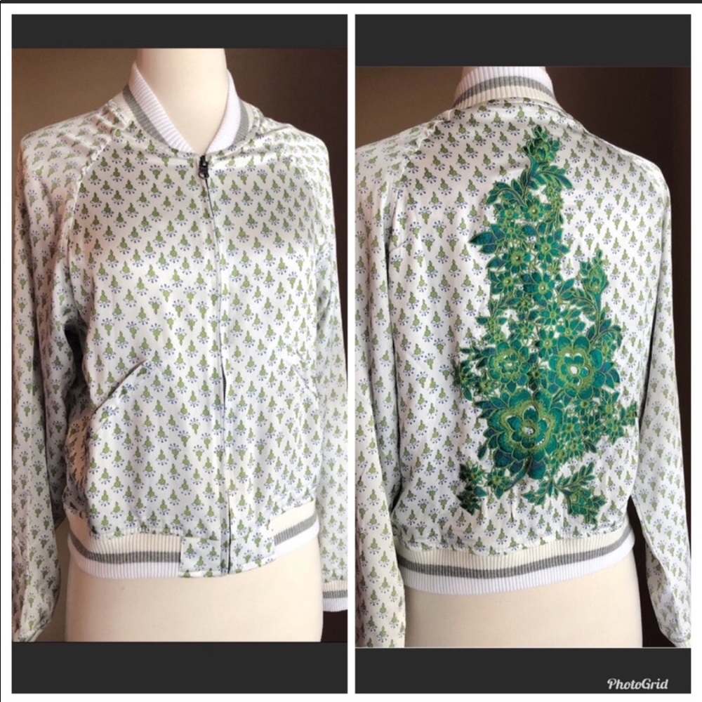 Anthropologie Tiny Editions Bomber Jacket XS